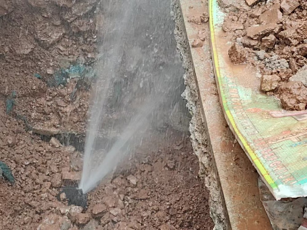 南关地区消防水管漏水检测定点开挖